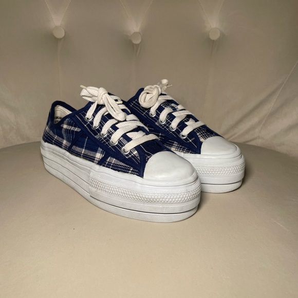 COASTERS PLAID PLATFORM SHOES - Picture 4 of 7